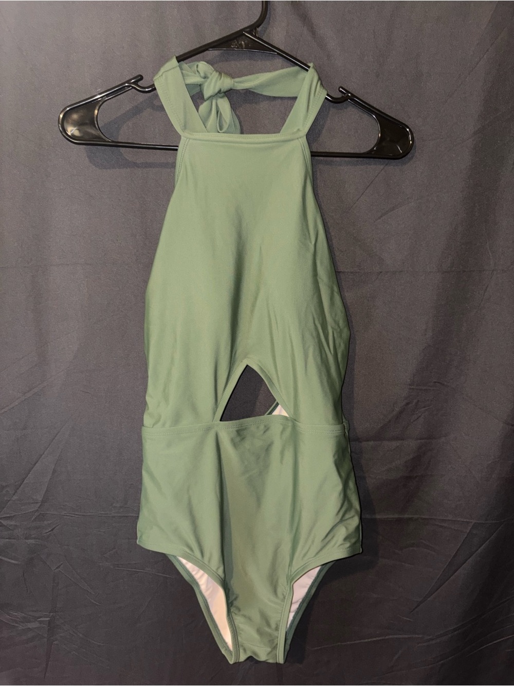 Kona Sol High-Neck Cut-Out One-Piece Swimsuit